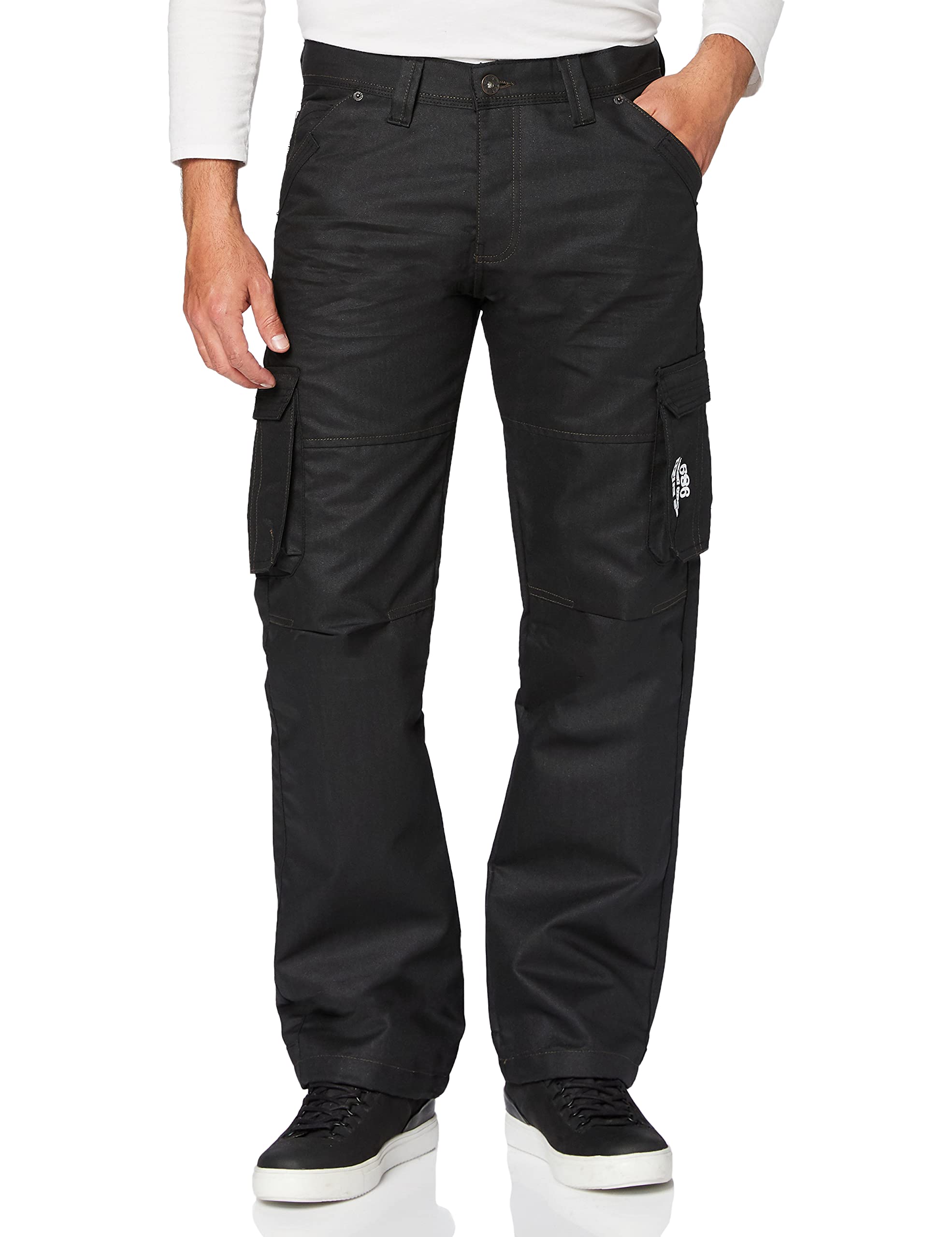 Enzo Herren Ez08 Blk Loose Fit Jeans, Schwarz (Black Black Coated), 34W / 32L