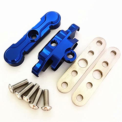 Aluminum Front Lower Arm Tie Bar Mount Suspension Pin Retainer Blue for Traxxas 1/10 MAXX 8916 8926