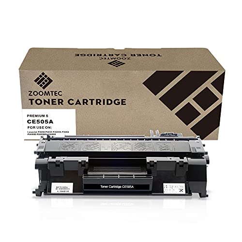 ZOOMTEC Ersatz für HP CE505A 05A CE505X 05X Tonerkartusche Kompatibel mit HP Laserjet P2030 P2035 P2035N P2050 P2055 P2055D P2055DN P2055X Drucker (1er-Pack Schwarz)