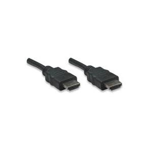 Manhattan High Speed HDMI Cable - Video- / Audiokabel - HDMI - 28 AWG - HDMI, 19-polig (M) - HDMI, 19-polig (M) - 10 m - abgeschirmt - Schwarz (322539)