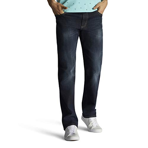 Lee Herren Performance Series Extreme Motion Straight Fit Tapered Leg Jeans - Blau - 36W / 30L