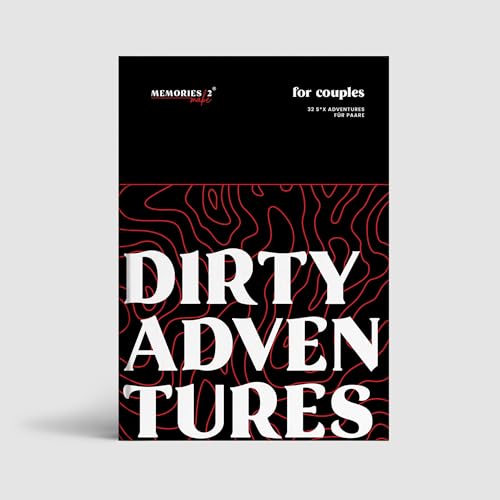 Memories2Make® Dirty Adventures Challengebuch für Paare mit 32 Abenteuer hinter Rubbelfeldern fürs Schlafzimmer, Geschenk zum Geburtstag, Ostern, Hochzeit