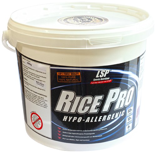 LSP Rice Pro (Reis Protein 100% Vegan) Neutral, 1er Pack (1 x 4 kg)