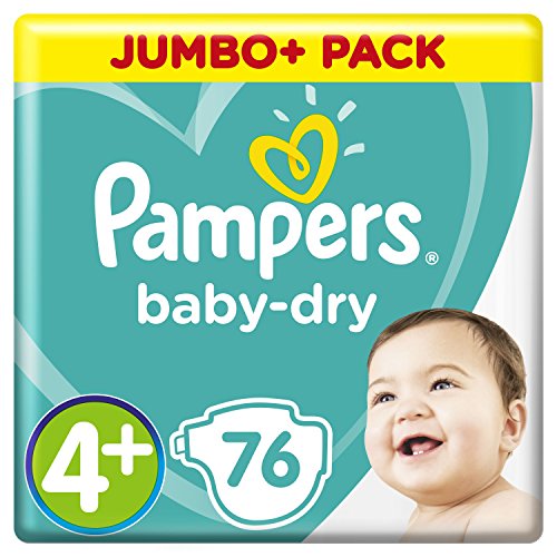 Pampers (Alte Version) Baby Windeln Größe 4+ (10-15kg), 76 Stück, JUMBO PLUS PACK