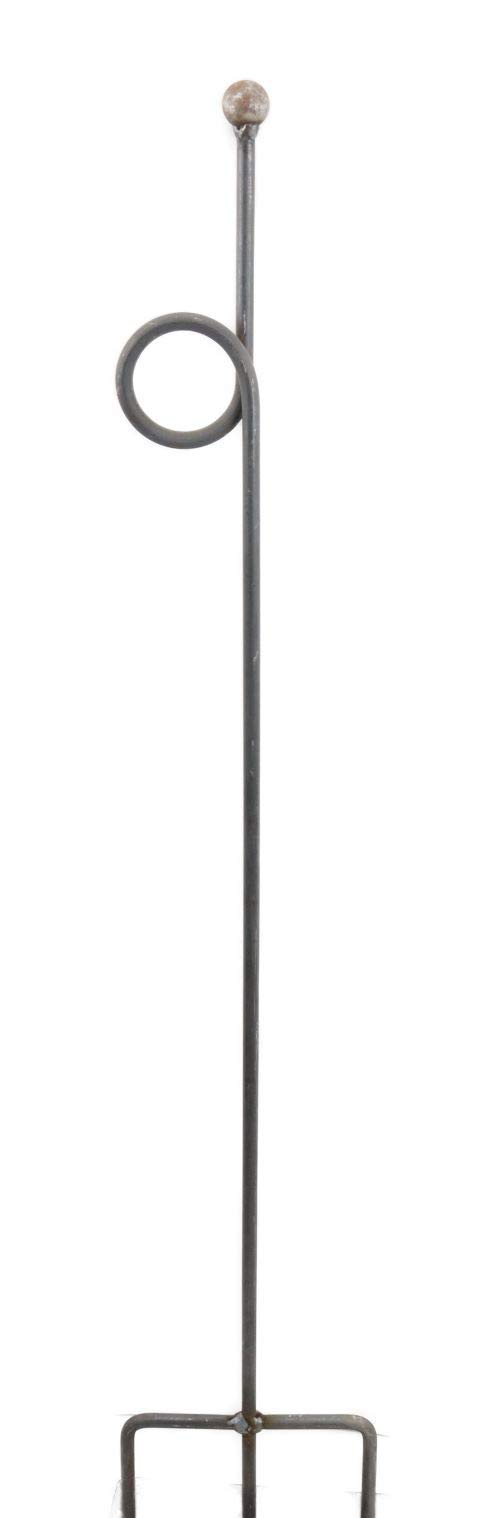 Hirsch Terracotta Staudenanker Set GERD mit Knoten Höhe 100 cm, Vollmaterial mit 3-fachem Einsteckfuss mit 1 x Knoten