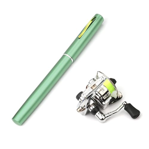 Stiftförmige Angelrute Und Spulen Kombi Sets Mini Tragbare Taschen Stift Angelrute Für Meeresangeln Outdoor Angeln Stift Angelrute