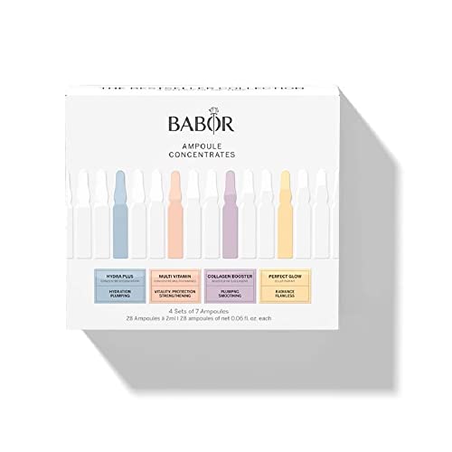 BABOR Serum Ampullen für das Gesicht, Feuchtigkeit, Regeneration, Anti-Falten, strahlender Teint, 4er Set à 7 x 2 ml, 56ml