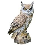 Eule Garten Statue, Polyresin Tier Outdoor/Indoor Eule Figuren Skulptur Premium Bird Repellent gefälschte Eule Ornamente Craft Dekorationen