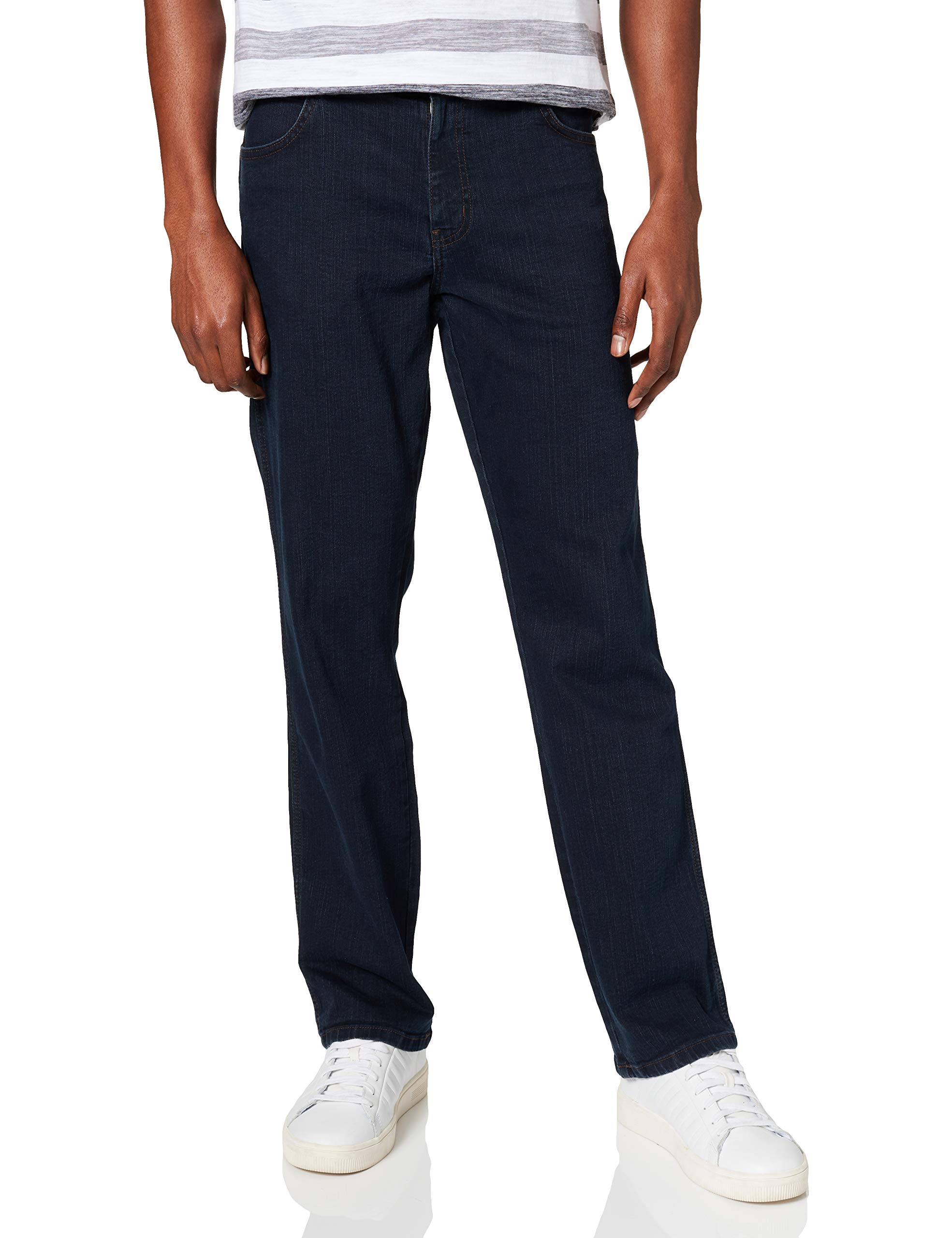 Wrangler Herren Texas Low Stretch Straight Jeans, Blue Black, 48W / 34L