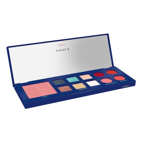 Pupa rt S Make-Up Palette – 004 Blue by Pupa Milano for Women – 0,4 oz Makeup