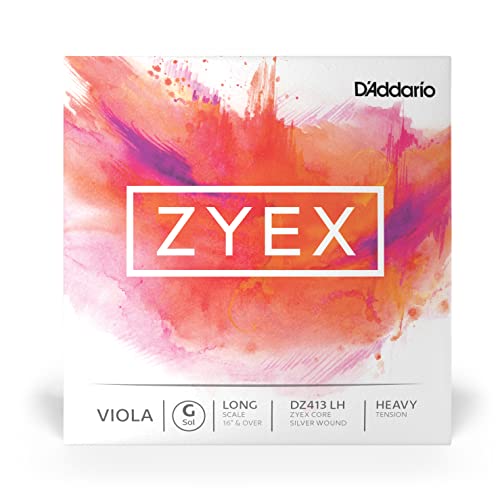 D'Addario DZ413-LH Zyex Viola Einzelsaite 'G' synthetische Faser Long Heavy