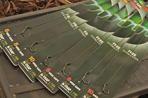 Korda NEW Ready Tied DF Carp Rigs Size 8 Barbed Pack of 5