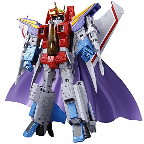 HQSGdmn Transformatoren Spielzeug, KO Edition Masterpiece G1 Series Actionfigur Crowned MP-11 Starscream Actionfigur Fliegendes Spielzeug, Höhe 20 cm