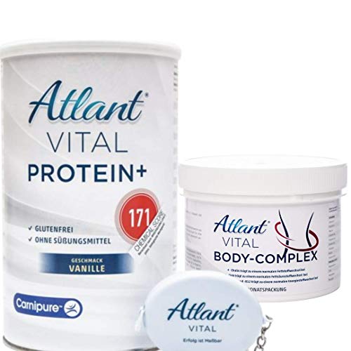 Atlant Vital Protein+ Bodycomplex+AV Maßband (Protein Vanille)