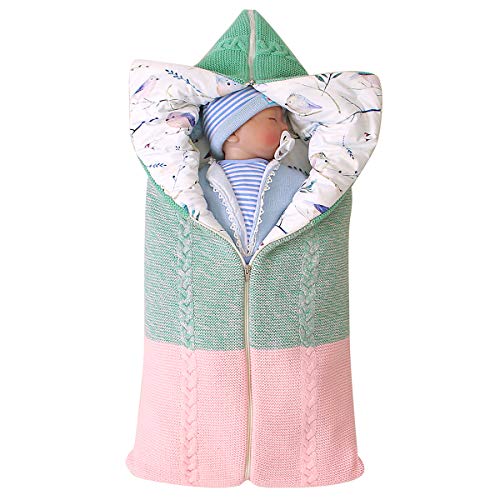 Gojiny Neugeborenes Baby warm Swaddle Decke multifunktionale verstellbare Babydecke Kinderwagen warmen Schlafsack geeignet für 0-6 Monate, DASS Männer und Frauen Baby