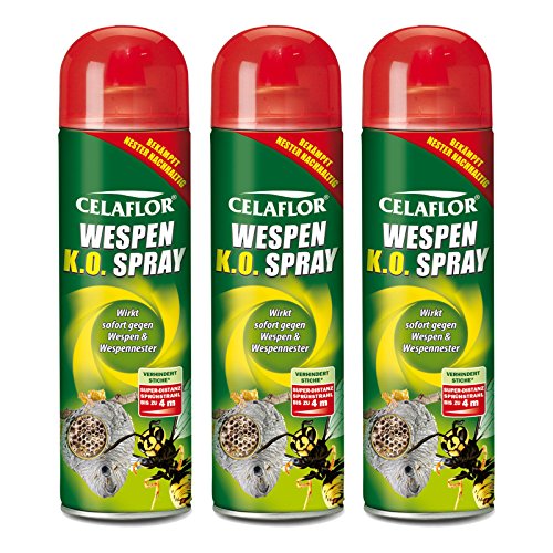 3 x Celaflor Wespen K.O. Spray 500 ml