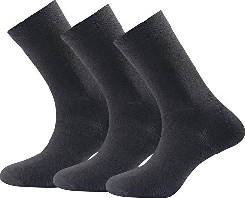 Devold Unisex Daily Medium 3pk Socken, schwarz, 36-40