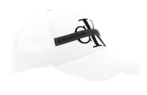 Calvin Klein Monogram Cotton Tape Cap Bright White