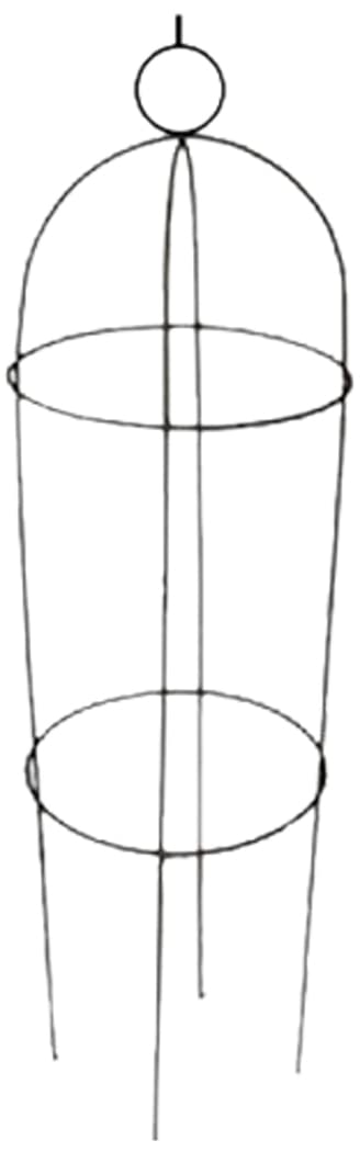Kingfisher Gartenobelisk aus Stahl/Rahmen für Rosenranken, 1,9 Meter