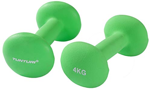 Tunturi Neopreen Dumbbell 4,0kg Green Kurzhanteln, Grün, one Size