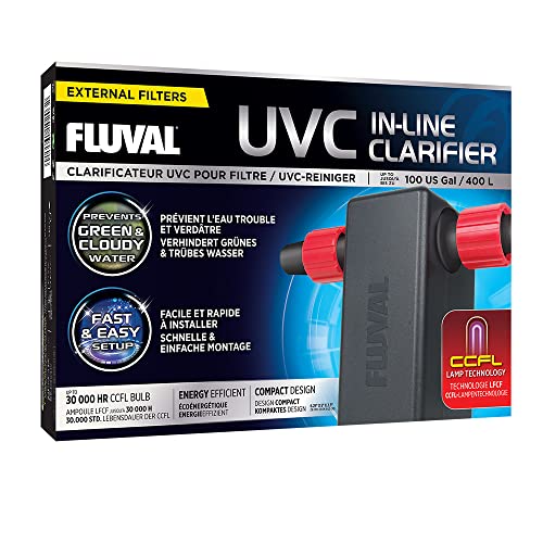 Fluval In-Line UVC-Klärer, klärt Aquarium, grünes Wasser