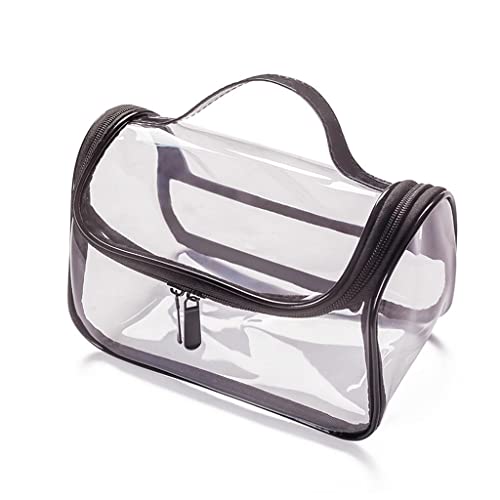 ROLTIN Tragbare, transparente Kosmetiktasche, wasserdicht, PVC, Damen-Make-up-Tasche, Organizer, transparent, Reise-Make-up-Kulturbeutel