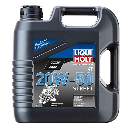 LIQUI MOLY 1696 Motorbike 4T 20W-50 Street 4 L