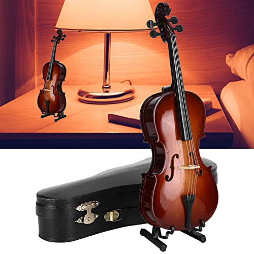 Holz-Cello-Modell, klar und unverwechselbar, exquisit, starke Praktikabilität, Miniatur-Cello für Sammler für Bastelsammlung für Zuhause als Geschenk
