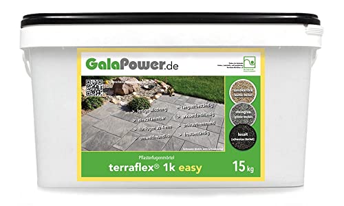 GalaPower terraflex 1k easy Pflasterfugenmörtel - 15 kg (basalt)