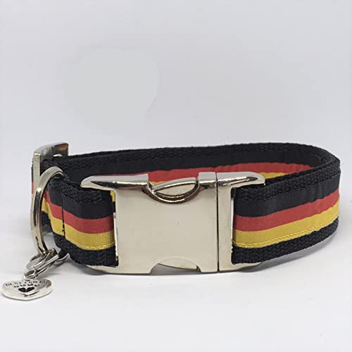 Jimmy und Katz Hundehalsband Deutschland EM WM 35-58cm x 2,5cm