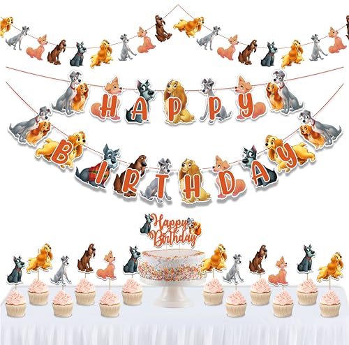 Seyal® Lady and Tramp Theme Birthday Party Supplies