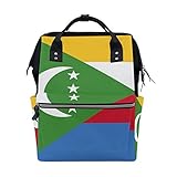 Comoros Flag Mommy Bags Muttertasche Wickeltasche Daypack Wickeltasche für Babypflege