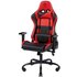 DELTACO Gaming Stuhl - PC Gaming-Stuhl mit Armlehne, hoher Rückenlehne und Kissen (Zocker Stuhl, Bürostuhl, ergonomisch, höhenverstellbar, PU-Leder, 110 Kg) Rot/Schwarz