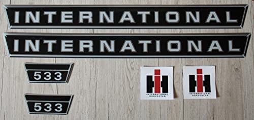 IHC/Mc Cormick Aufkleber international 533 Silber Logo Emblem Sticker Label Set klein