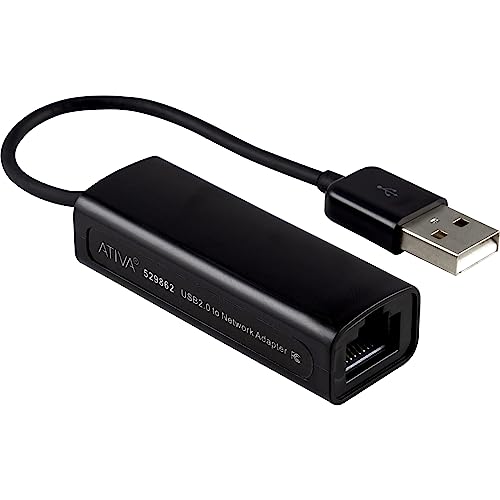 Ativa USB 2.0 zu Netzwerkadapter, verbindet Computer mit bis zu 100 Mbit/s. Funktioniert am besten mit Cat5e-Verkabelung. Inklusive USB-A-Stecker und RJ45-Ethernet-Buchse – 100% Qualitätssicherung.