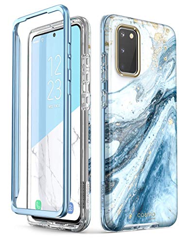 i-Blason Glitzer Hülle für Samsung Galaxy S20 (6.2") Handyhülle Bumper Case Glänzend Schutzhülle Cover [Cosmo] OHNE Displayschutz 2020 Ausgabe, Blau