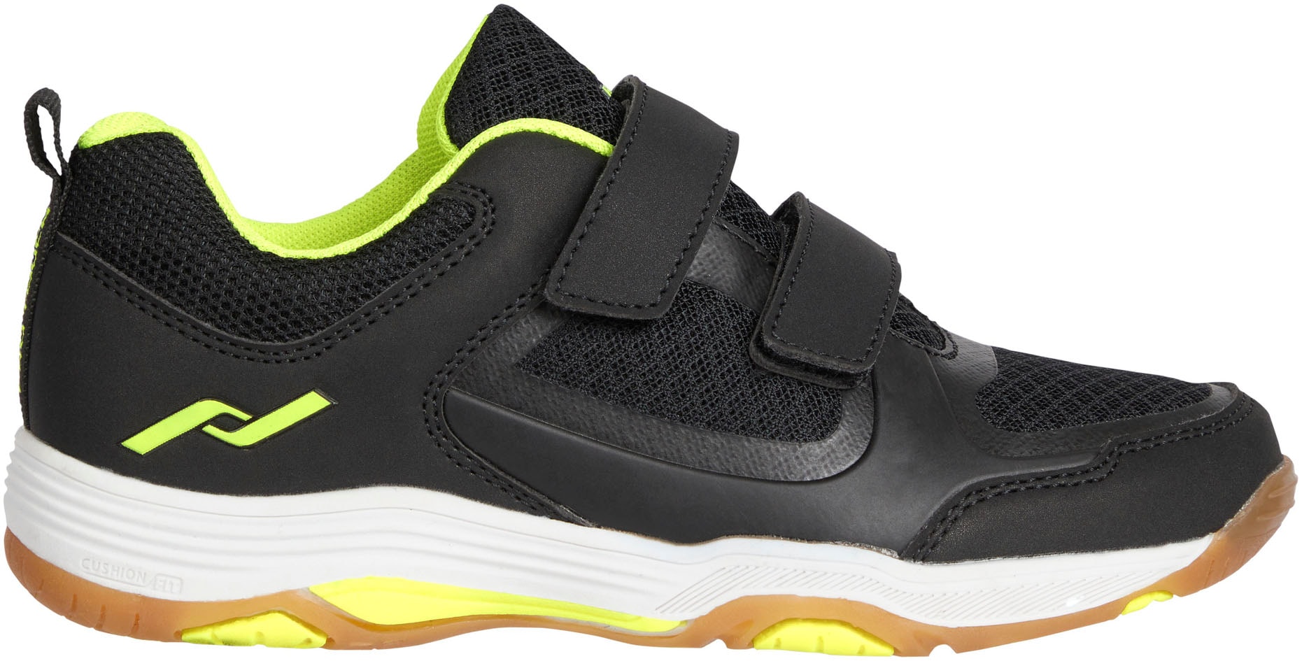 Pro Touch Unisex Kinder Rebel Iv VLC Volleyball-Schuh, Schwarz-gelbes Licht G, 28 EU