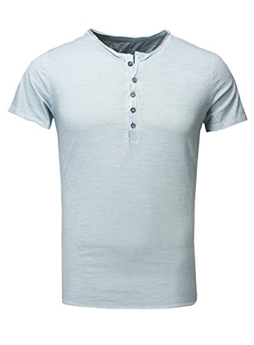 KEY LARGO Herren Lemonade Button T-Shirt, Sky Blue (1215), 3XL