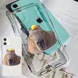 LIFEKA Cute Animal Capybara Handyhülle für iPhone 14 13 Mini 12 11 Pro Max 8 7 6S Plus X XS XR SE 2020 Cover,9,Für iPhone X XS