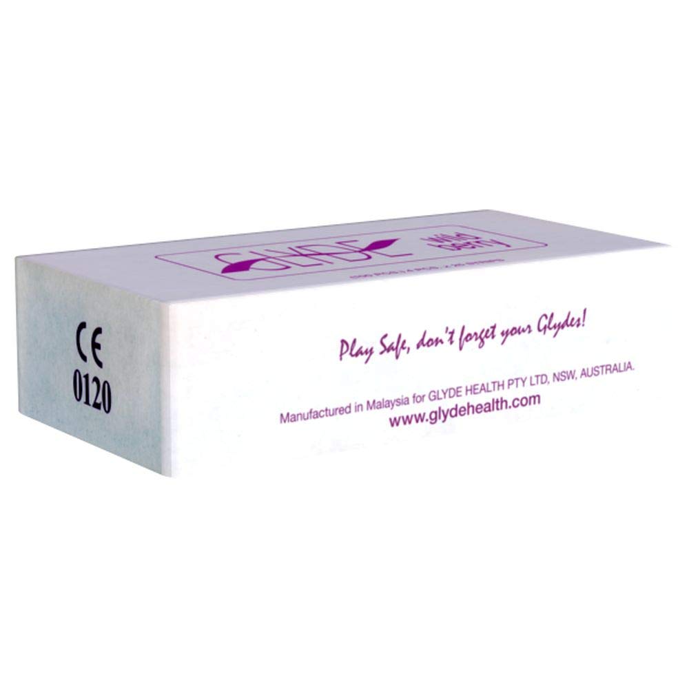 Glyde Ultra Wildberry (Waldbeere) violette Kondome, vegane Kondome, 1 x 100 Stück