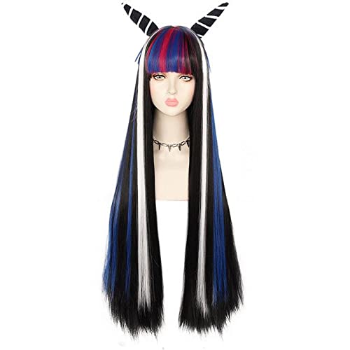 Anime Mioda Ibuki Long Wig Cosplay Costume Heat Resistant Synthetic Hair Women Cosplay Wigs Decorations