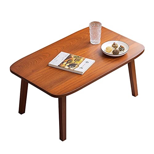 Teetisch, japanischer niedriger Sitztisch, Holzbett-Esstisch/Schreibtisch, Computertisch, einfacher Balkon-Nachmittagsteetisch (Farbe: A, Größe: 70 cm) elegant