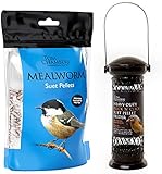 Wolvercroft Garden Centre Tom Chambers Mehlwurm Talg Pellets (0,9 kg) und Tom Chambers Heavy Duty Flick 'n' Click Talgfutter