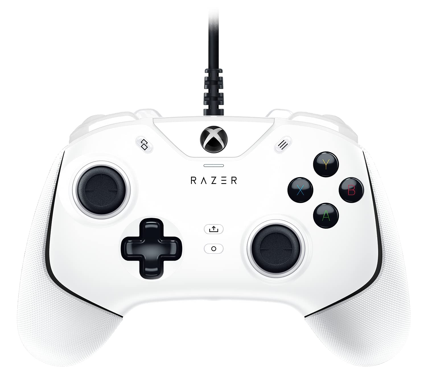 Razer Wolverine V2 (Mercury) - Kabelgebundener Gaming Controller für Xbox Series X|S + Xbox One + PC (2 frei belegbare Multifunktionstasten, Aktionstasten, Steuerkreuz, Hair-Trigger-Modus) Weiß