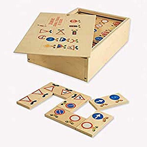 Dida - Das Domino Spiel Verkehrszeichen Ist EIN Kinderspiel Für Kleinkinder, Aber Auch EIN Gesellschaftsspiel Für Die Ganze Familie. Das Holzdomino Ist EIN Familienspiel Für Jung Und Alt