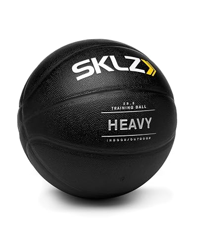 SKLZ Heavy Weight Control Basketball-Schwerer Trainingsball Basketballtrainer, Schwarz, One Size