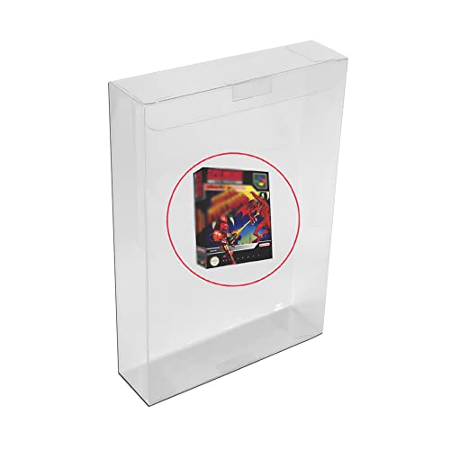 Ruitroliker 10pcs Clear Box Sleeve for SNES N64 Games Cartridge Box