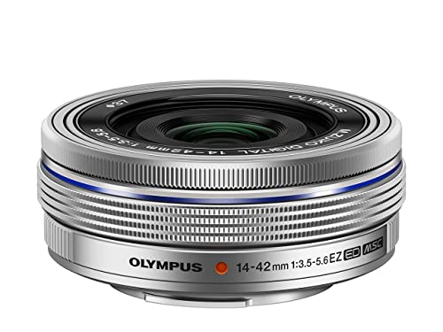 Olympus M.ZUIKO DIGITAL 14-42mm 1:3.5-5.6 EZ Objektiv (elektronik zoom) silber