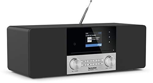 DIGITRADIO 3 Voice, Stereo DAB Radio Kompaktanlage mit offline Sprachsteuerung (DAB+, UKW, CD-Player, USB, Kopfhöreranschluss, AUX-Eingang, Radiowecker, OLED Display, 20 Watt RMS)