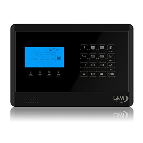 LKM Security M2E S4 Alarmanlage Komplettset | 11-Teilig | LCD Touch | GSM | Abschreckung | Wireless | Sicherung | schwarz